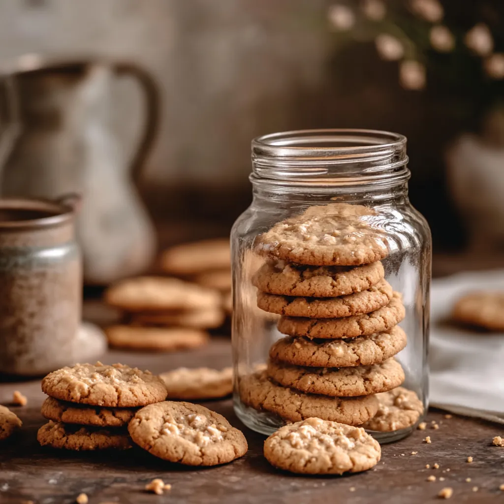 The Cookie That Crunches Back: Meet Your New Favorite Treat 1 Cookie jar with crunchy peanut butter cookies