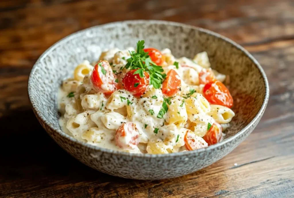 Boursin Cheese Pasta with Tomatoes