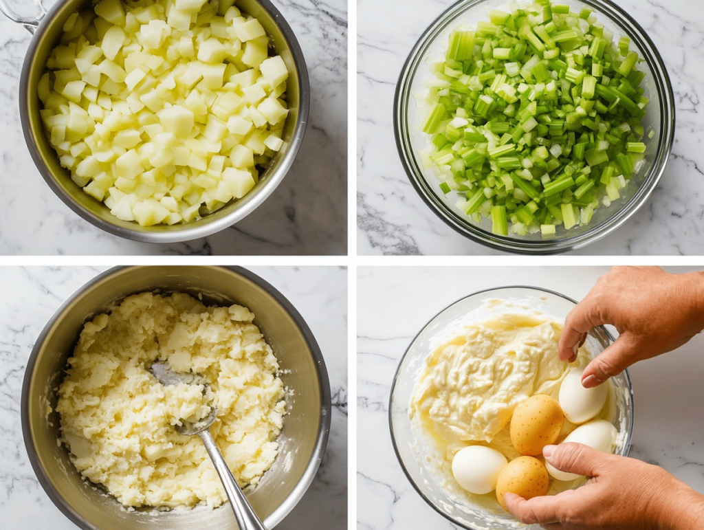 black southern potato salad