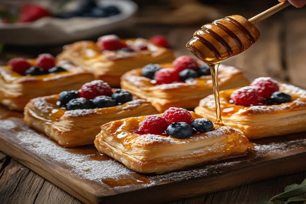 Assorted pastries filled with cream cheese filling