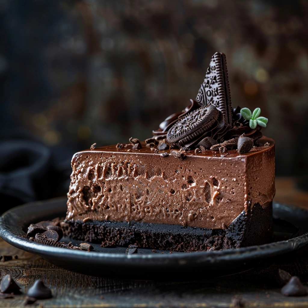 Triple Chocolate Cheesecake with Oreo Crust