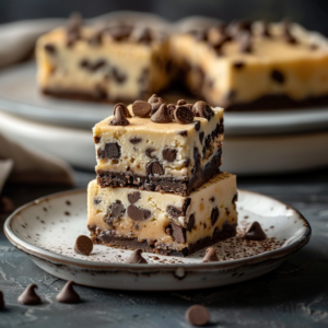 Decadent Chocolate Chip Cookie Cheesecake Bars