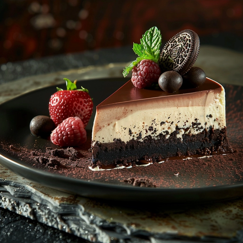 Chocolate Cheesecake Oreo Crust Perfection