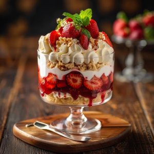 Strawberry Cheesecake Trifle: Easy Layered Dessert