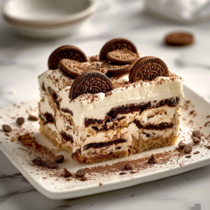 No-Bake Tiramisu Oreo Icebox Cake Recipe