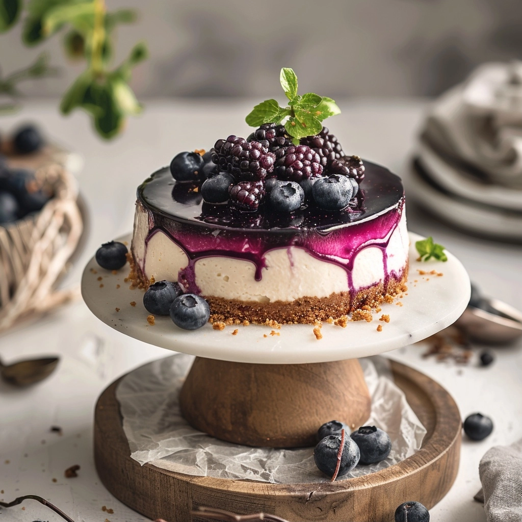Blueberry Cheesecake No Bake