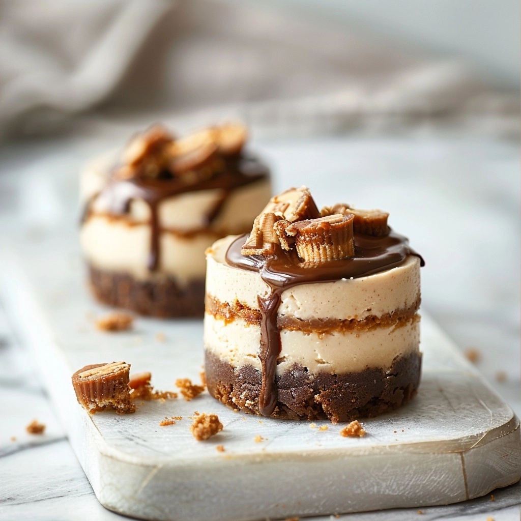 Mini Peanut Butter Cup Cheesecakes: A Delectable Treat