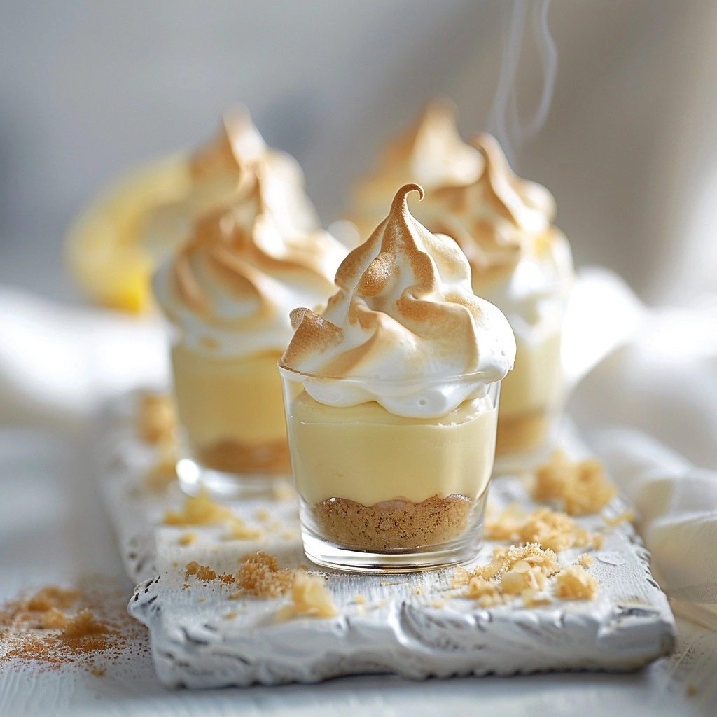 Mini Lemon Meringue Pies in Shot Glasses
