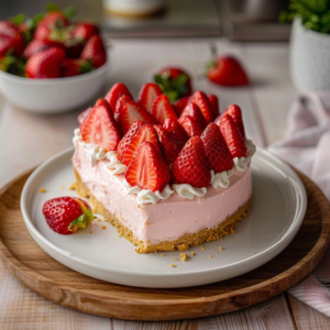 No Bake Strawberry Cheesecake Bliss