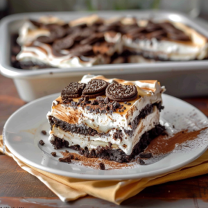 Chocolate Lasagna Layers Oreo Cheesecake