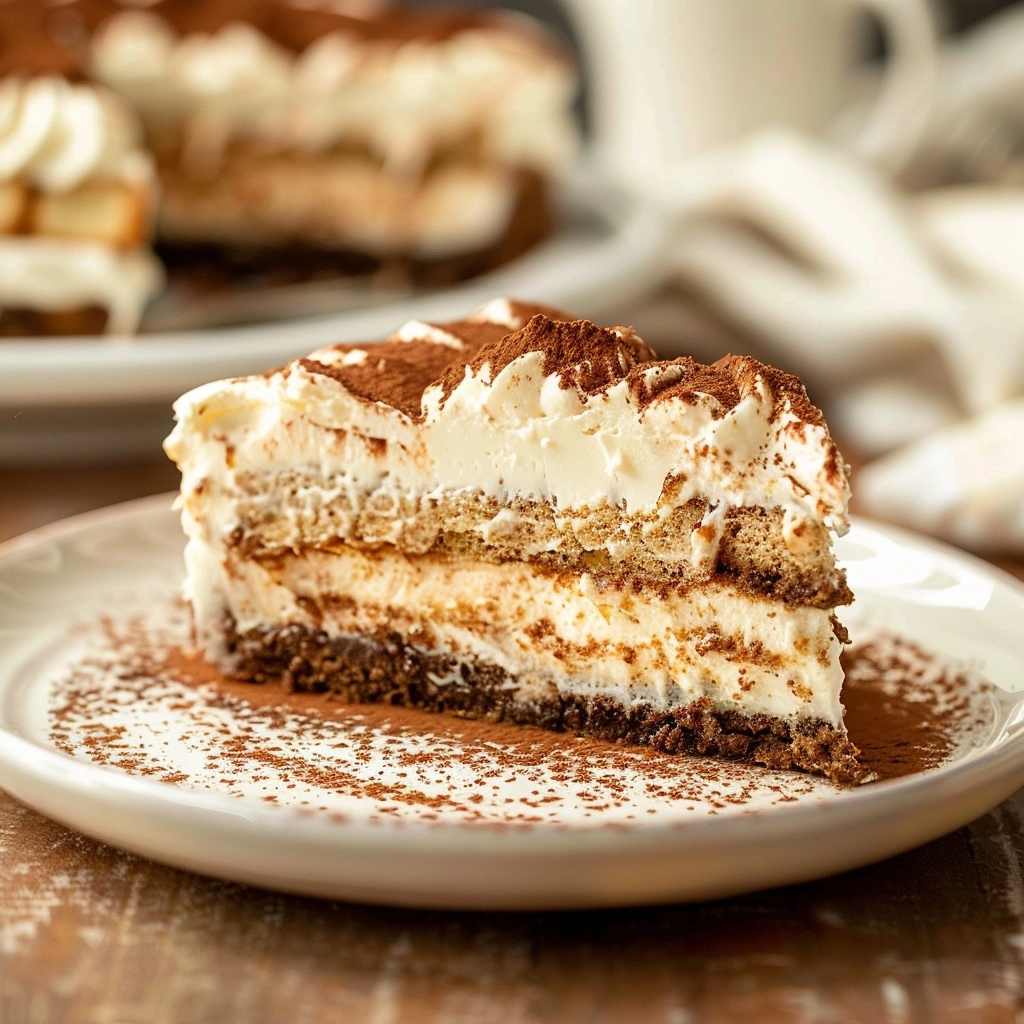 No Bake Tiramisu Cheesecake Perfection