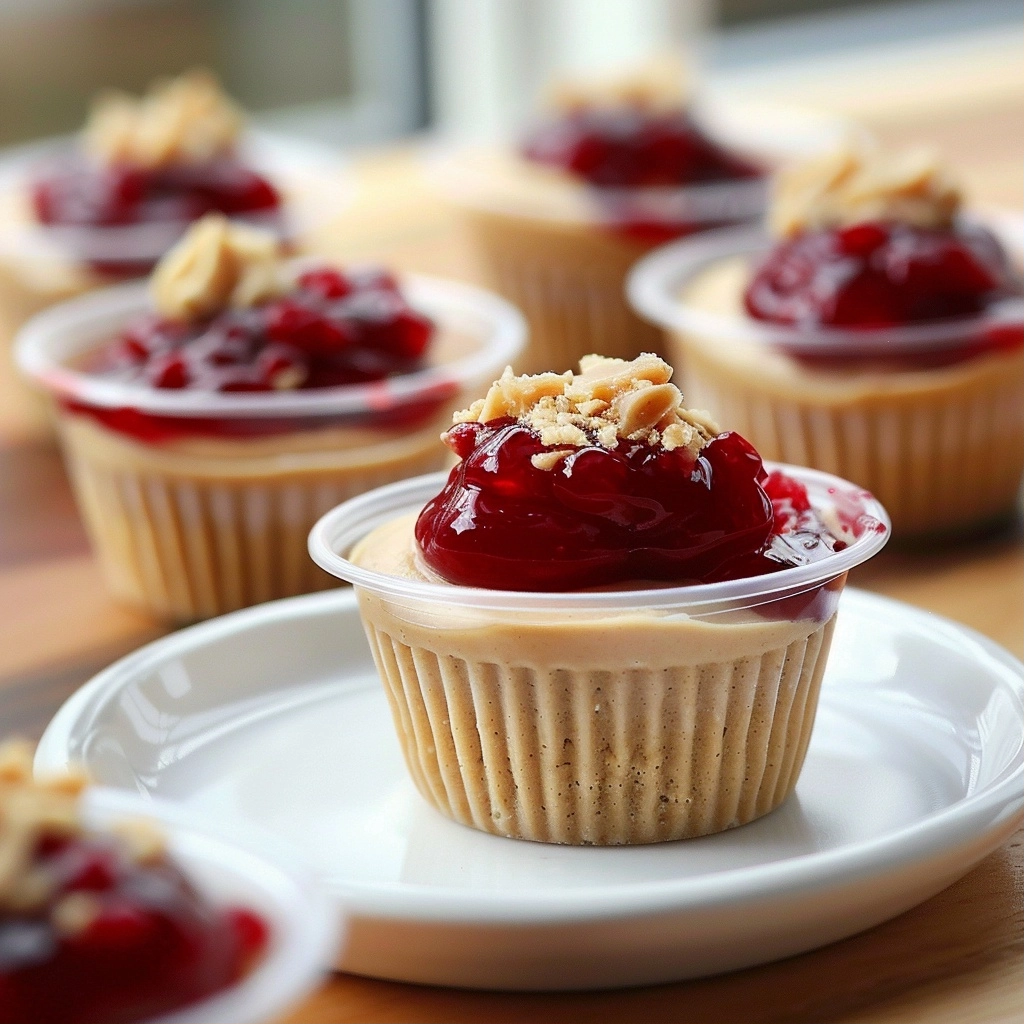 Peanut Butter and Jelly Dessert Cups for Parties
