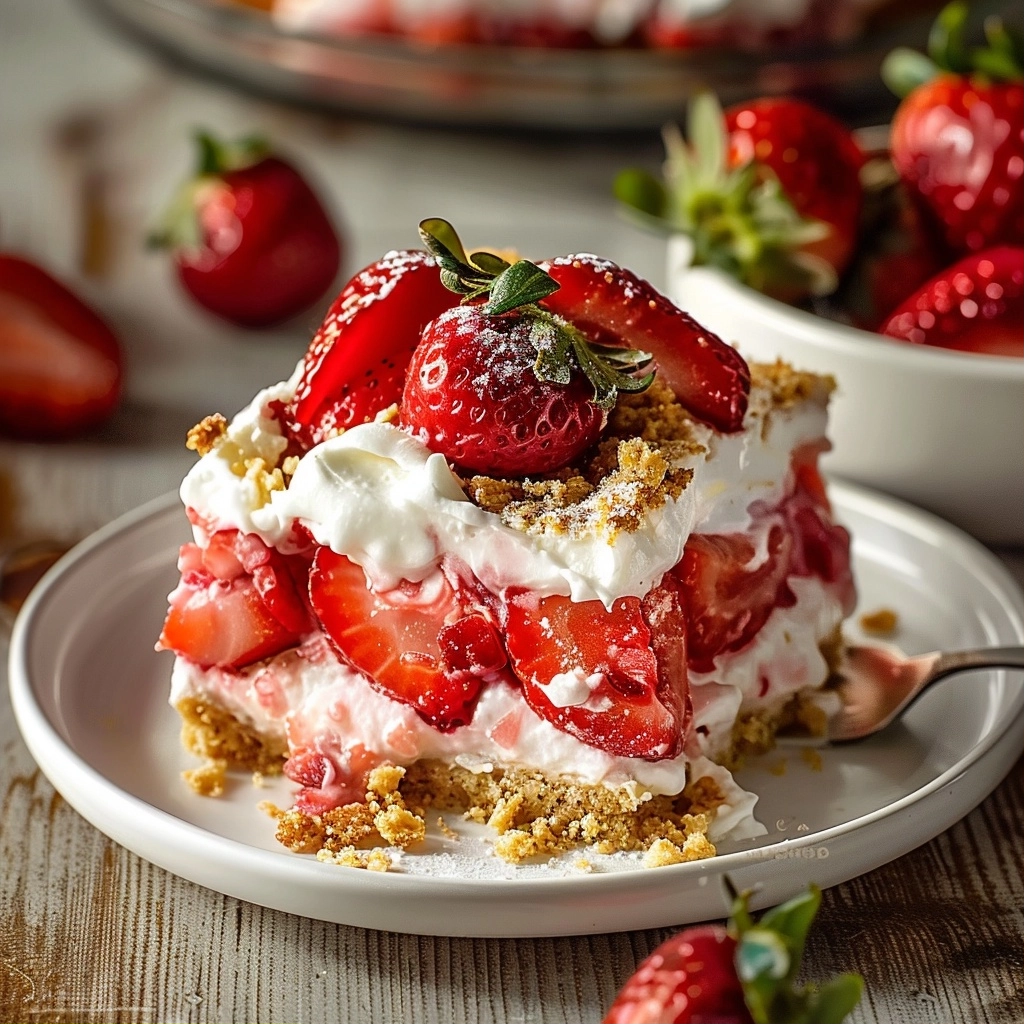 No-Bake Strawberry Lasagna Recipe: Cool Summer Dessert