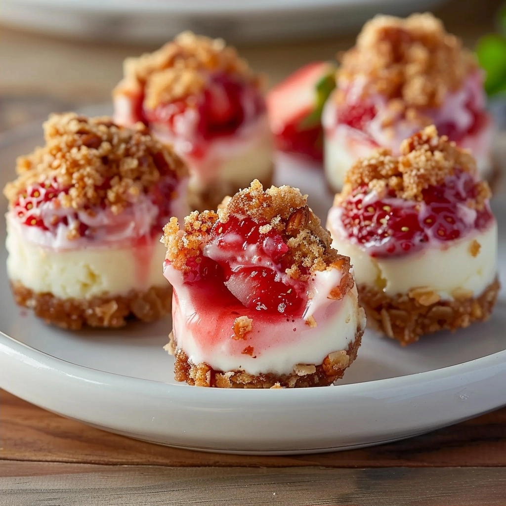 Strawberry Crunch Cheesecake Bites Recipe