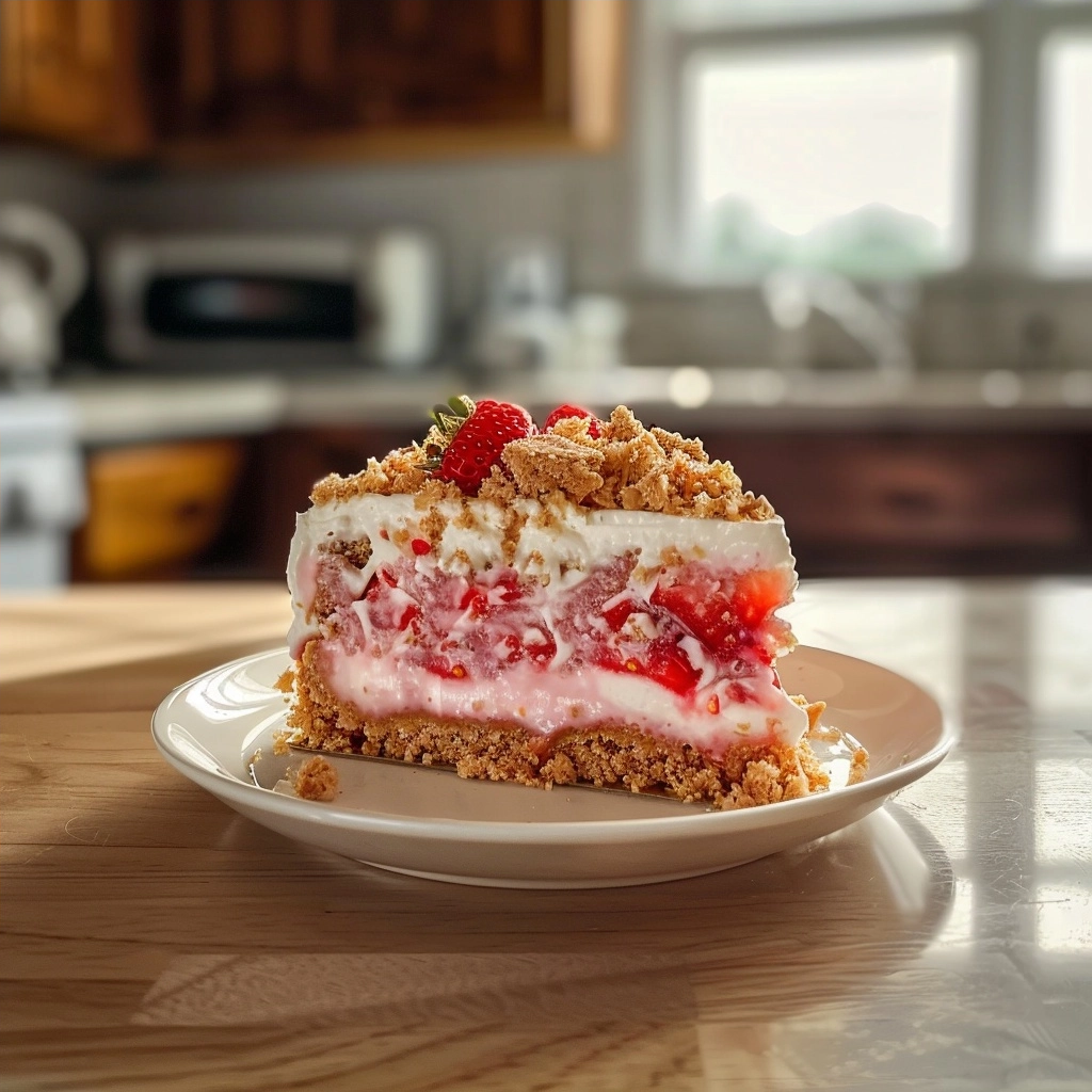 Berrylicious Strawberry Crunch Cake My Grandma's Pie