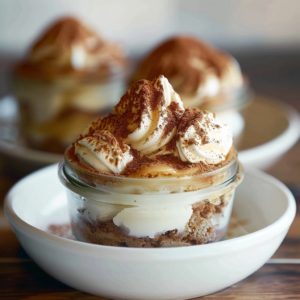 Tiramisu in Individual Cups (No Egg) Recipe