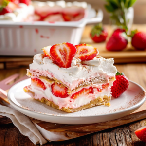 Strawberry Lasagna Dessert for Easy Summer Parties