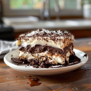 Decadent Chocolate Lasagna Recipe with Oreo Crust Layers