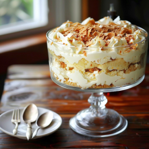 Easy Coconut Cream Trifle - Delicious on a Dime