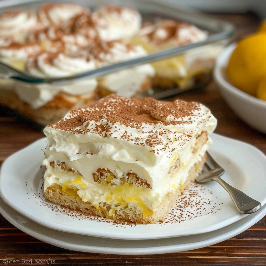Easy No Bake Limoncello Tiramisu Recipe