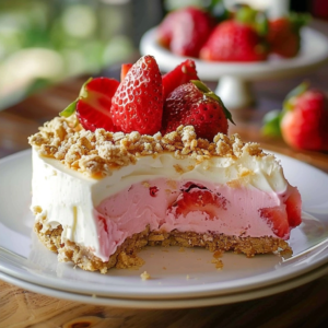 Strawberry Crunch Cheesecake - Naomi's Recipes