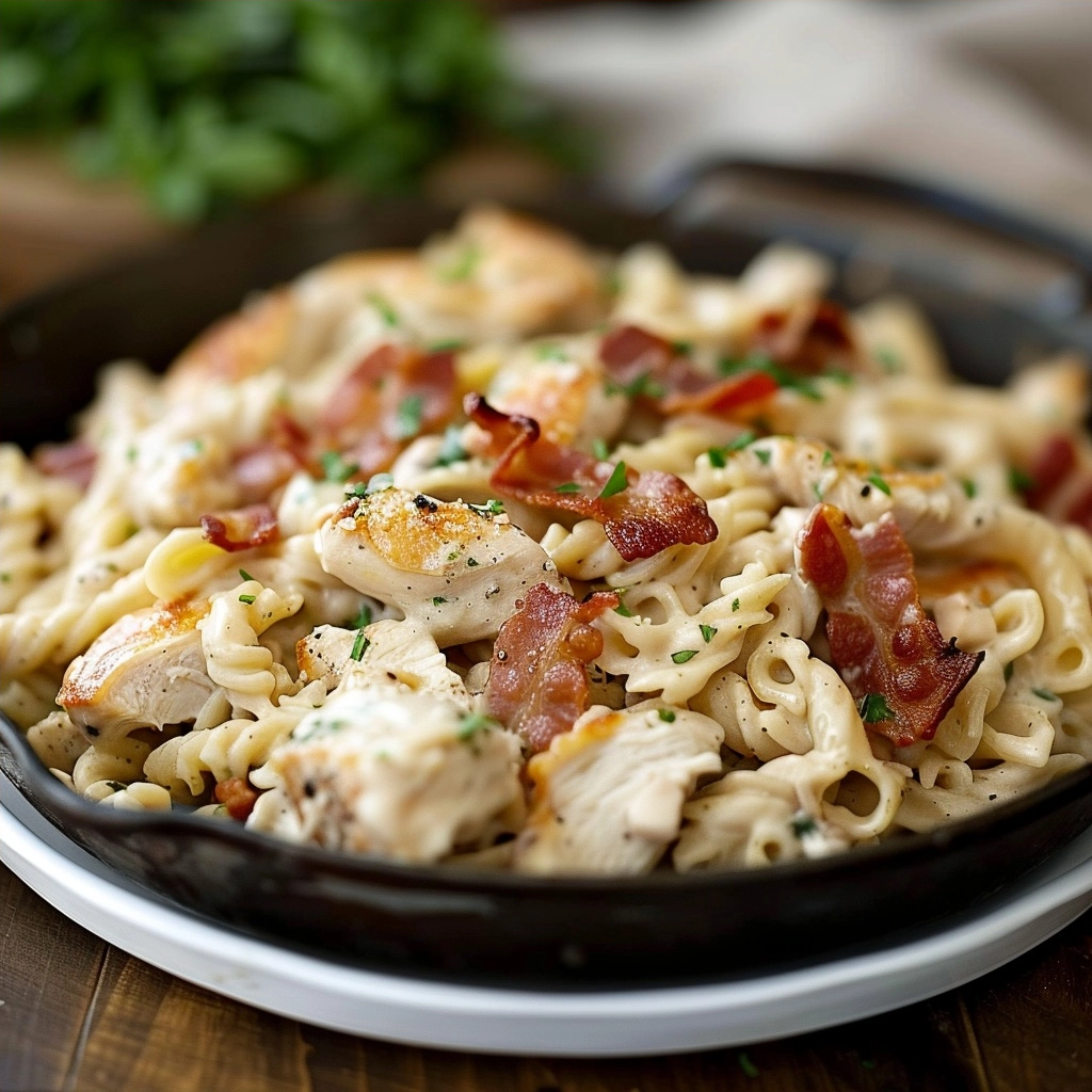 Cream Cheese Bacon Chicken Pasta Recipe