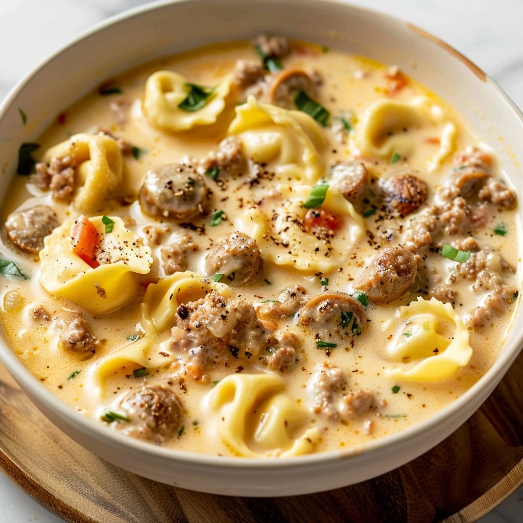 Creamy Sausage Tortellini Soup for Easy Dinners