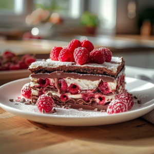 Making Effortless Raspberry Chocolate Lasagna Blissful