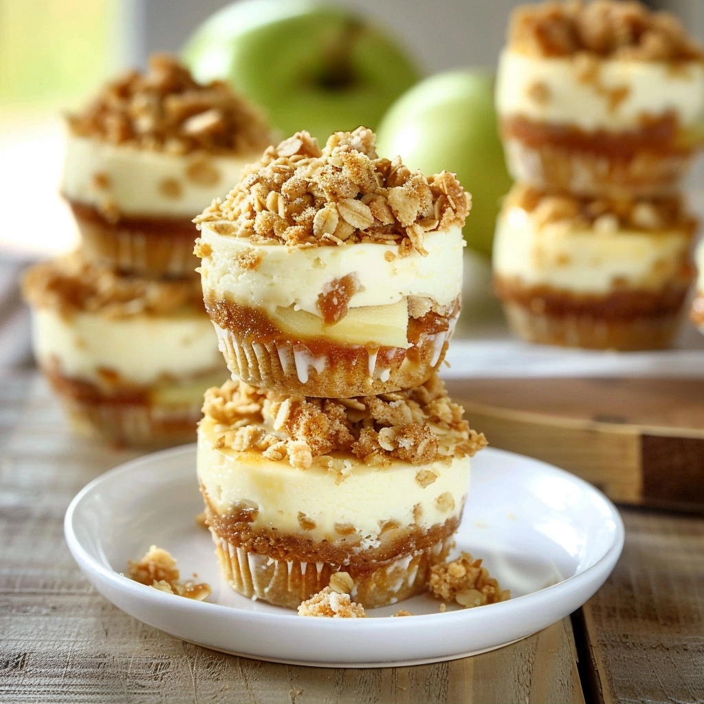 Apple Crisp Mini Cheesecakes for Every Occasion